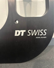 DT Swiss Wheel Truing Stand With Two DT Swiss Dial Indicators.