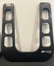 DT Swiss Wheel Truing Stand With Two DT Swiss Dial Indicators.