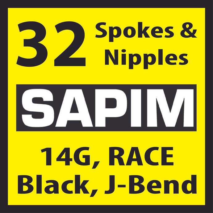 Sapim Race, Black, 32 Double-Butted Spokes
